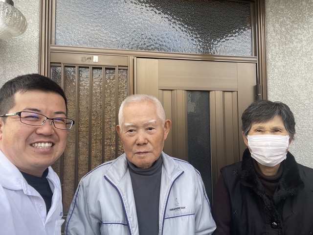 明石市　O様邸　雹被害で雨樋が破損。協力会社である電気工事店よりご紹介頂き雨樋交換の施工をさせて頂きました